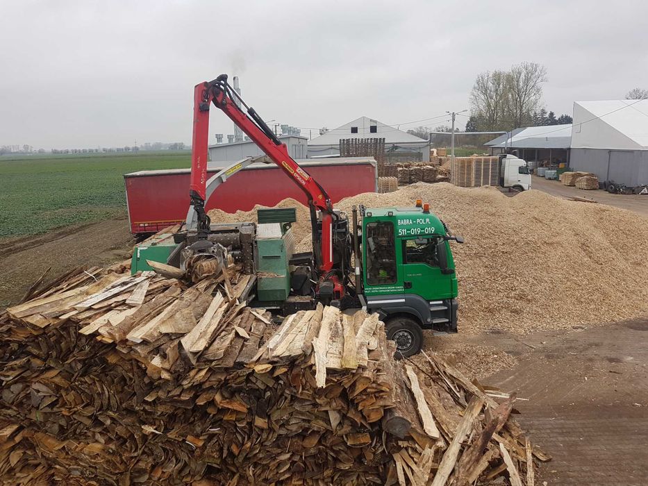 Duzy rebak wynajem CALA POLSKA rembak usługi zrebka recykler
