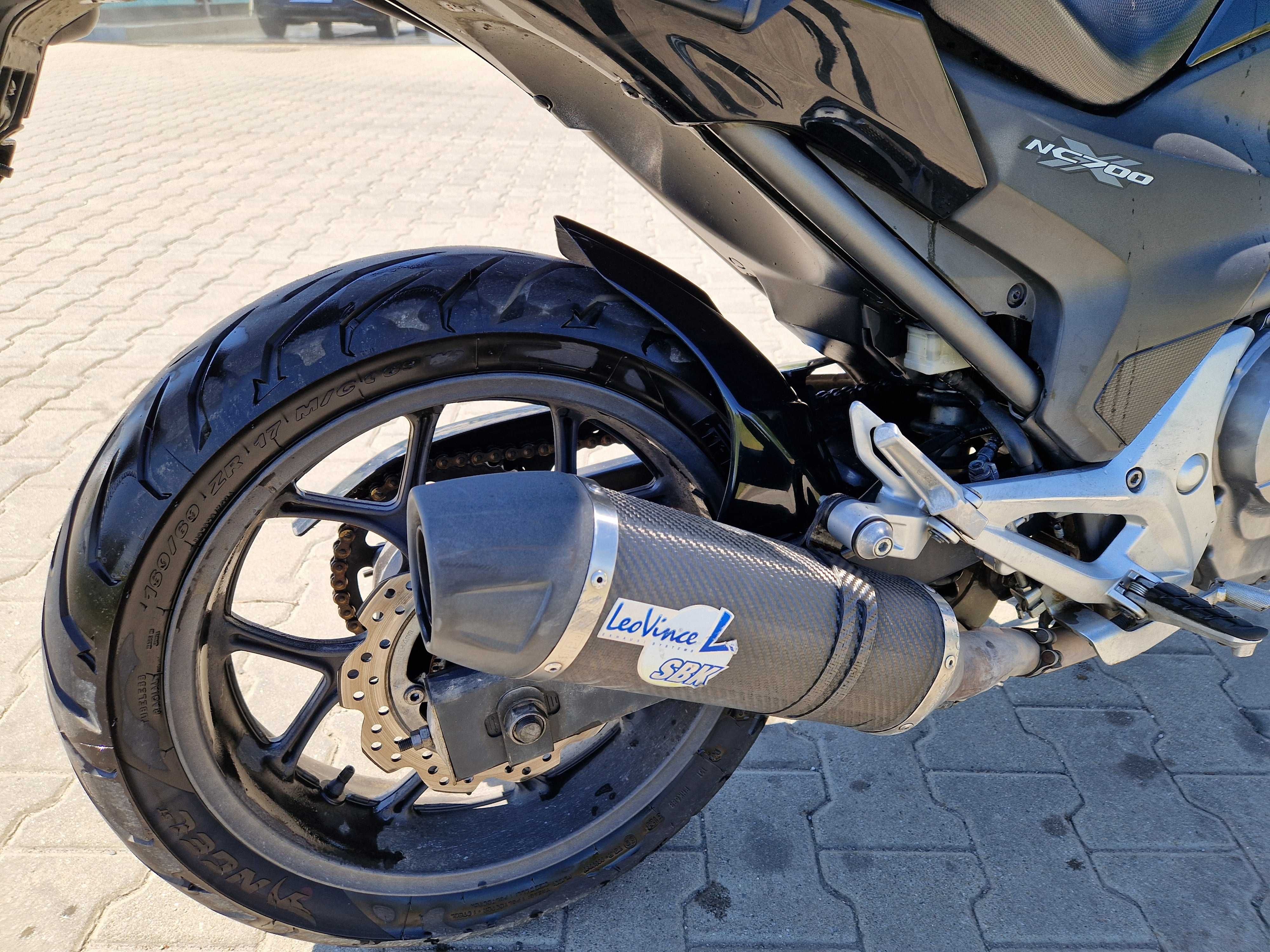 Honda NC700X NC750X manual 2012r A2 nowe opony , napęd kufer, gmole