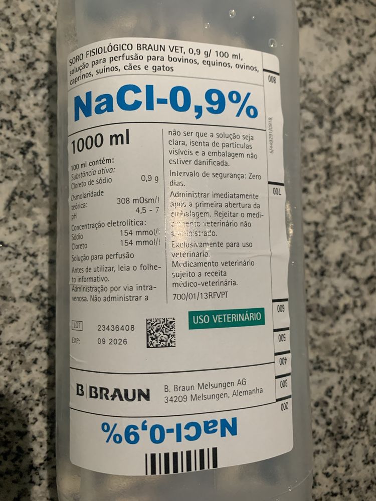 Soro Fisiologico Braun VET 1L