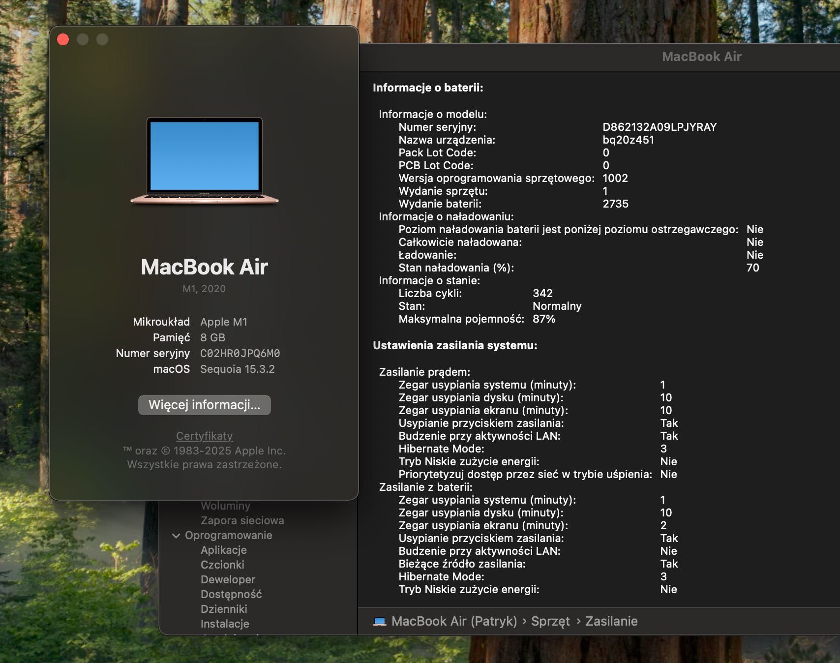 Złoty MacBook Air 13" M1 2020 | 8GB RAM | 256GB SSD