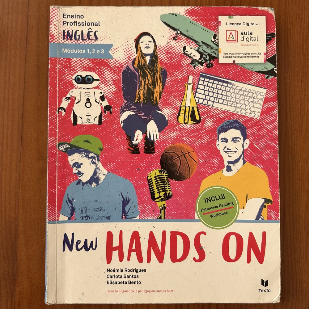 Livros de ingles - New Hands On modulos 1 a 9 - ensino profissional