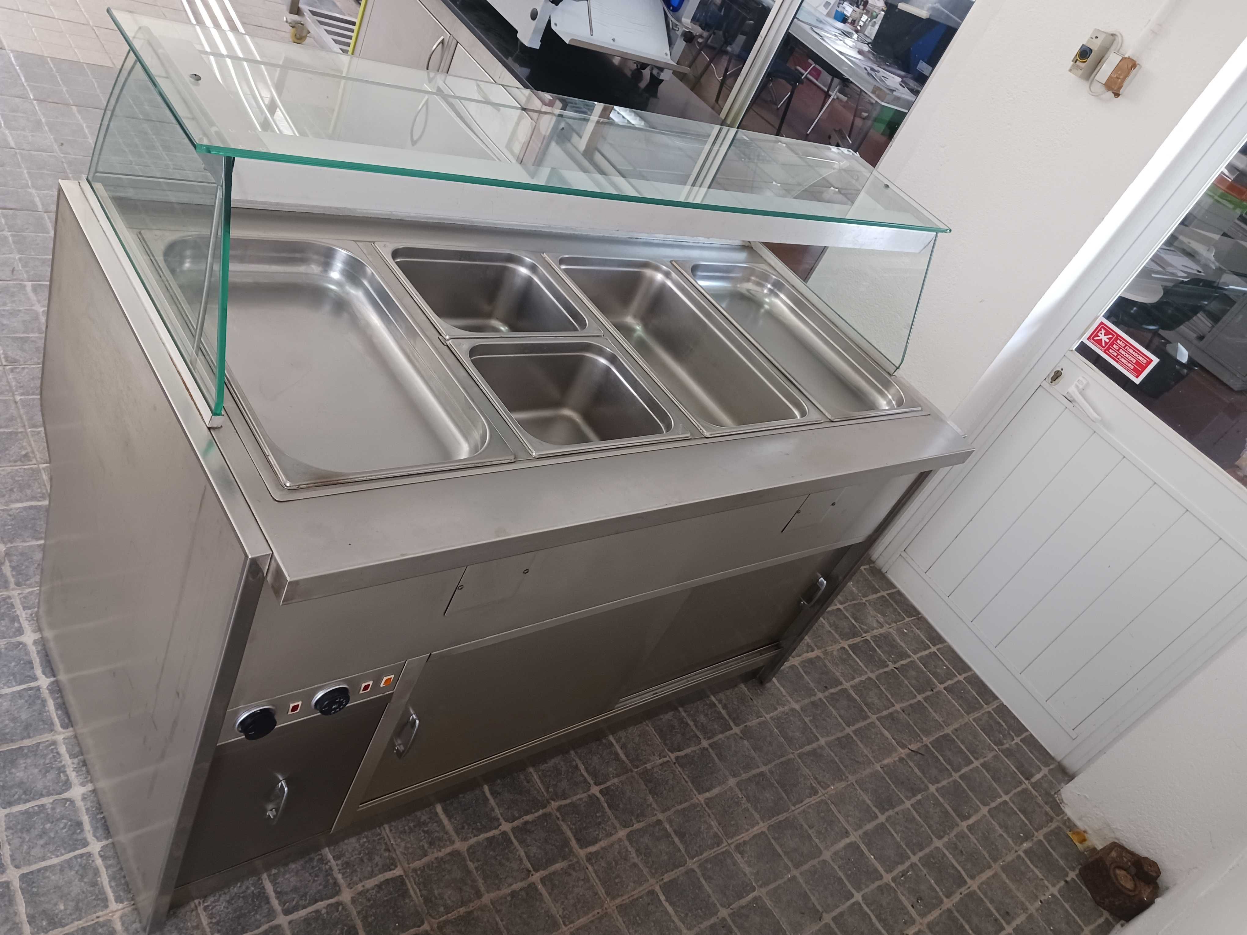 ACM1509 - Self Service em Inox com Banho Maria e Refrigeração - Usado