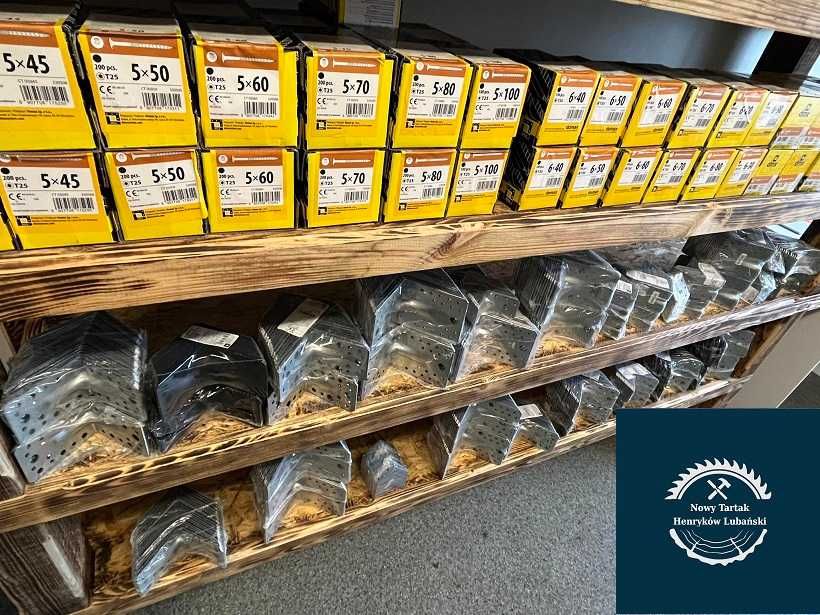 Drewno Budowlane, Belka, Krokwie, Wkręty Wkręt, Kątownik, Łączniki