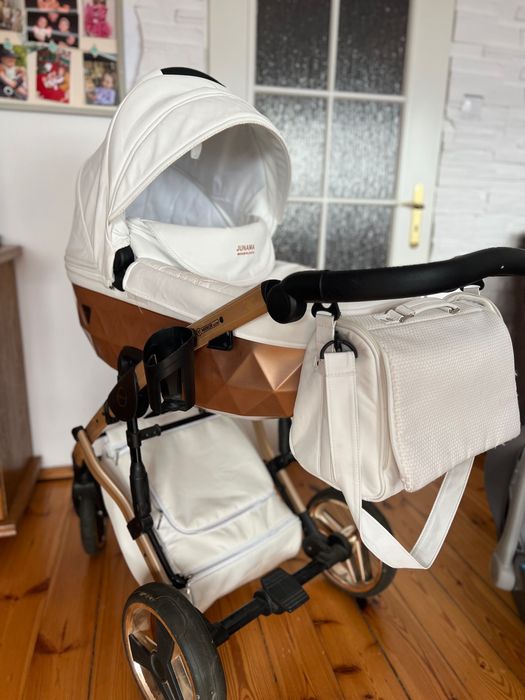 Wózek junama mirror satin plus nosidełko/fotelik avionaut