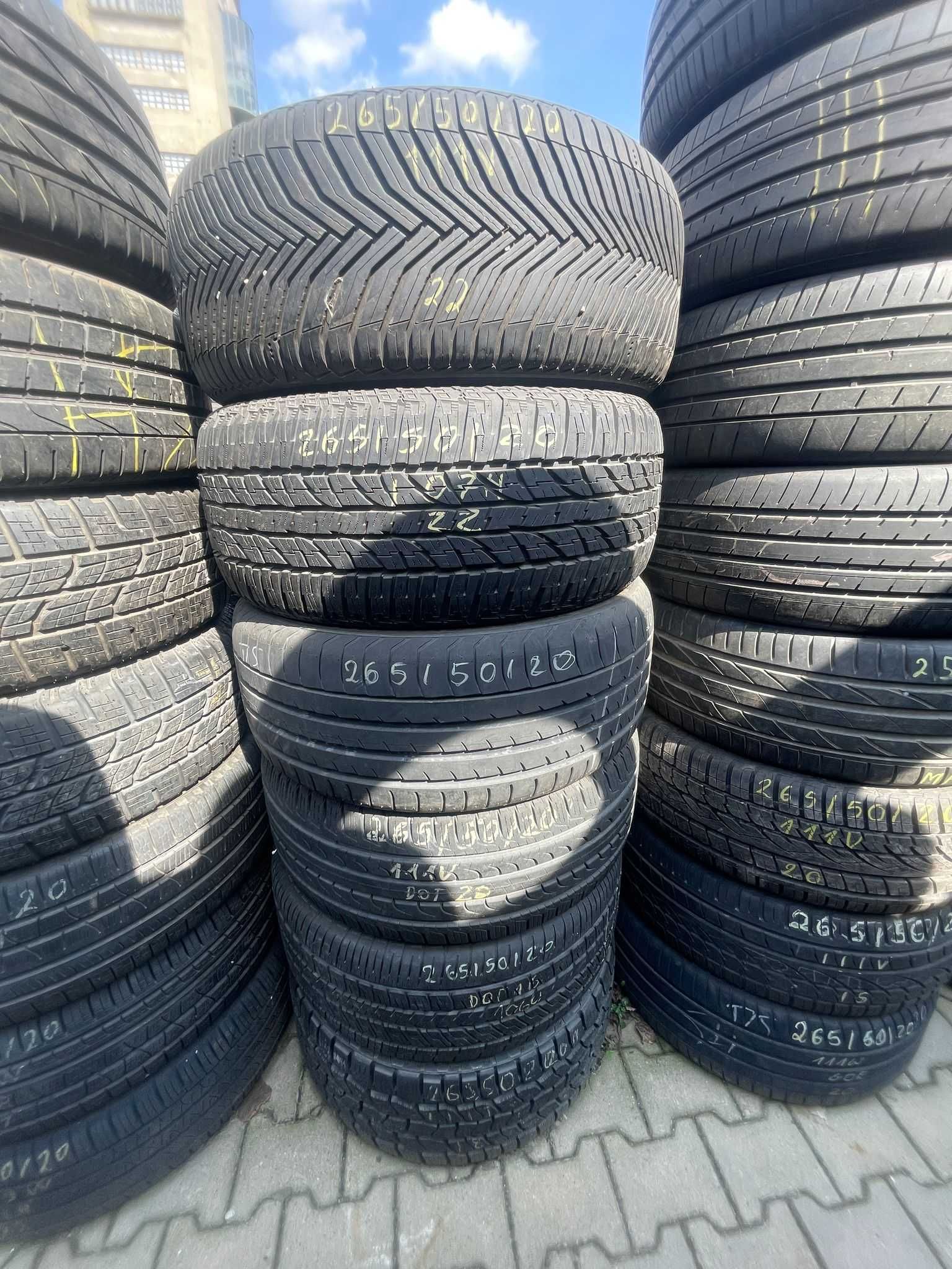 Opony pojedyncze 265/50R20 Michelin Continental Dunlop Pirelli