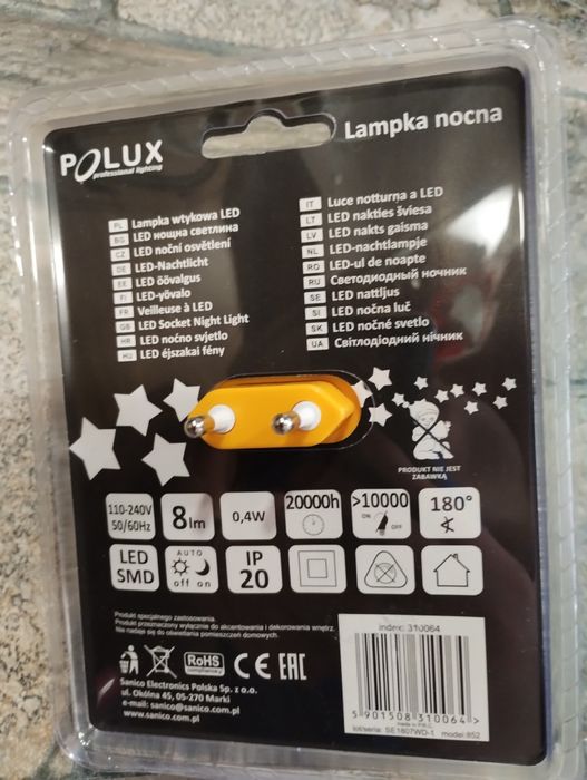 Lampka nocna Pszczółka LED