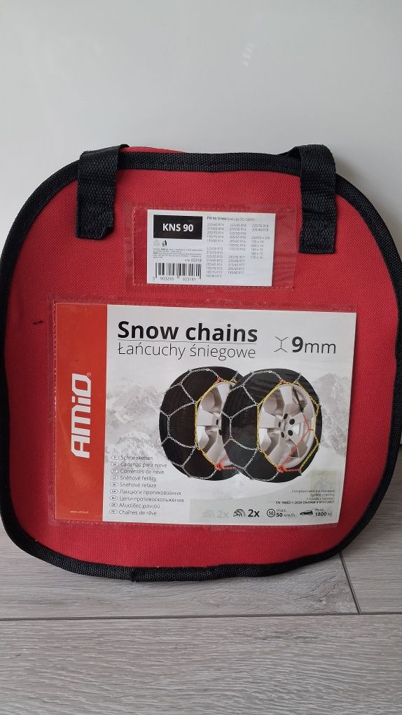 ŁAŃCUCHY ŚNIEGOWE NA KOŁA 195/70R15 205/55R16 R14 R15 R16 R17 R18