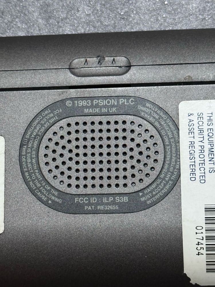Psion series 3a, 1993 psion PLC, palmtop