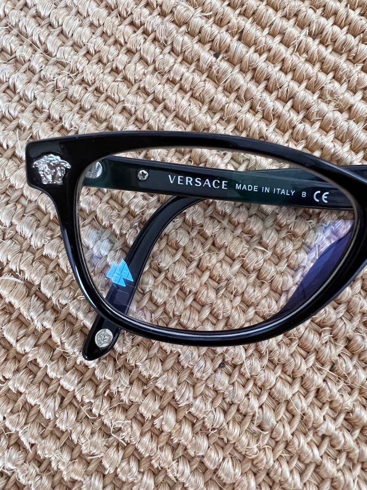 Versace oprawki okulary korekcyjne czarne etui