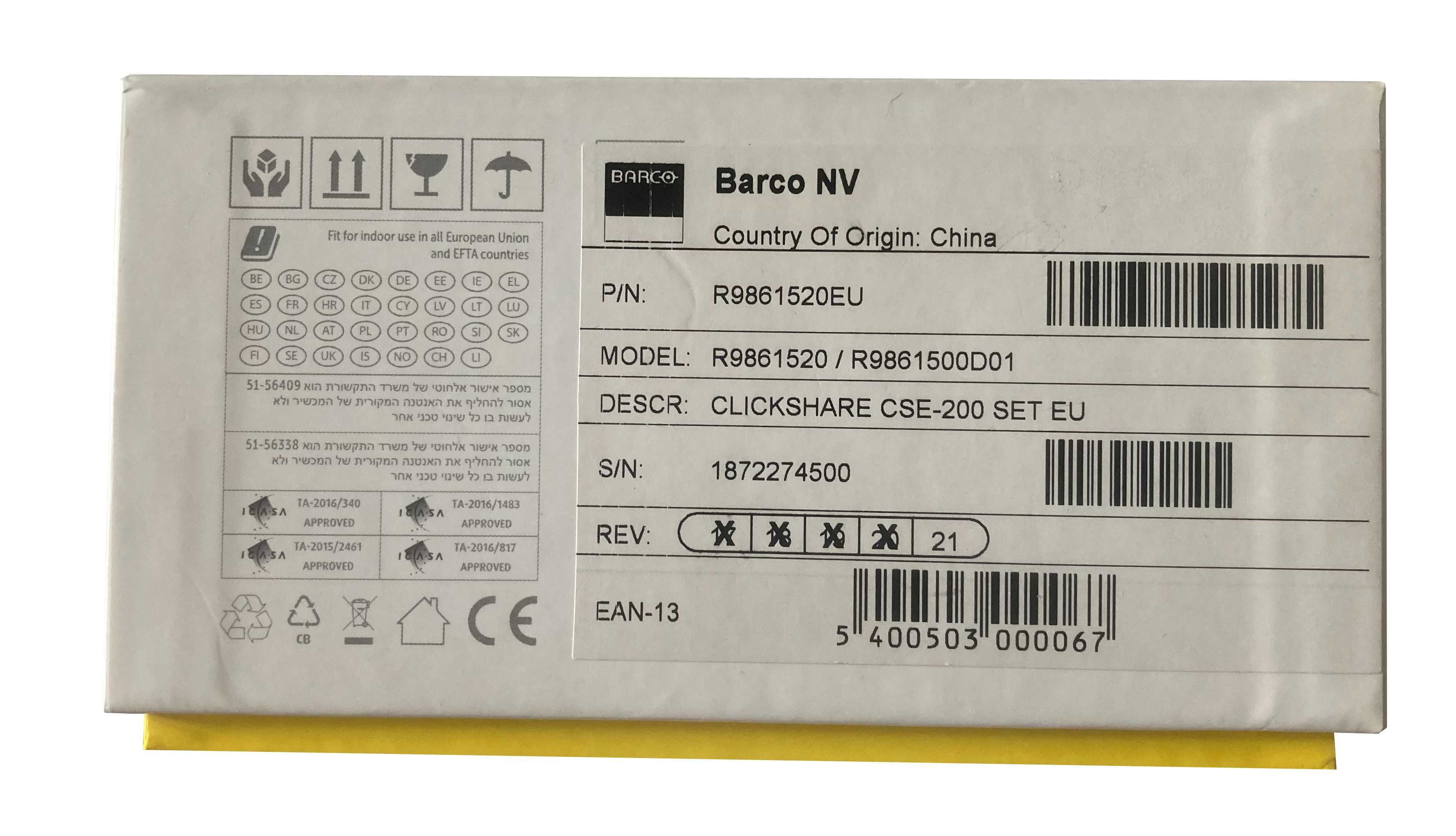Transmiter BARCO ClickShare CSE-200