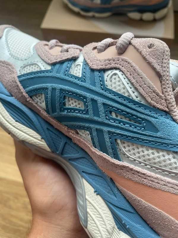 РОЗПРОДАЖ! Asics Gel-NYC Beige/Blue 36 37 38 39 40 41 бежевые гел нюк