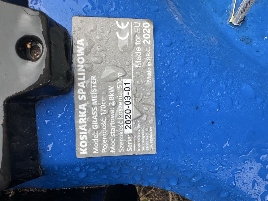Kosiarka spalinowa z napędem grass meister 170cc