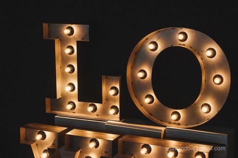 Объемные металлические буквы LOVE с подсветкой, в аренду г. Киев