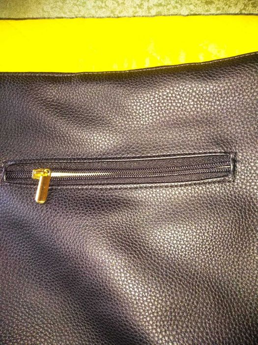 Torebka damska czarno- żółta-nowa