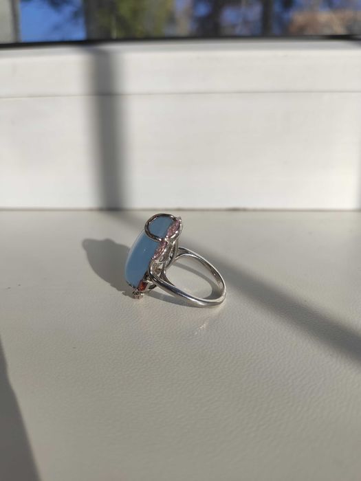 Серебряное кольцо с натуральным камнем