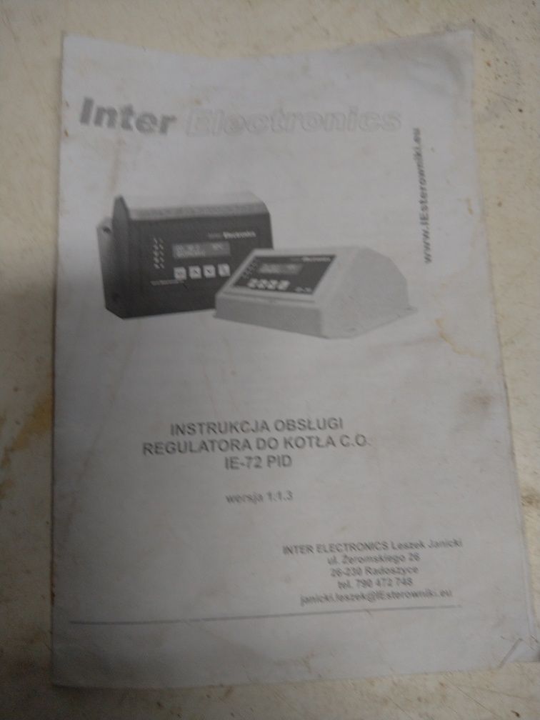 Sterownik Inter electronic ie-72 z pid