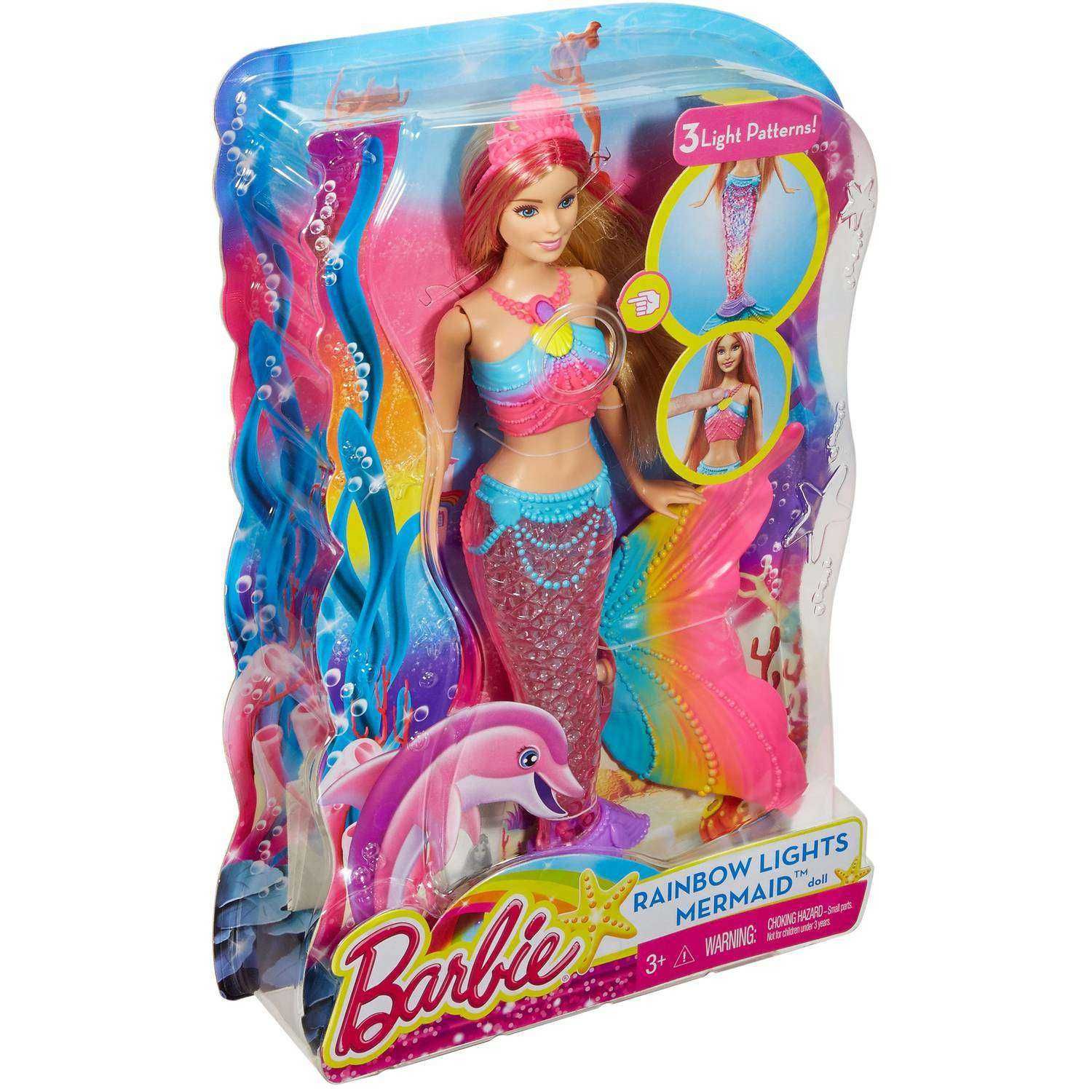 Кукла Барби Русалочка Barbie Dreamtopia Rainbow Яркие огоньки Barbie