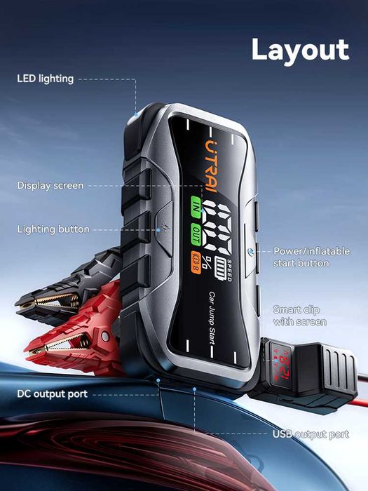 Пусковий пристрій Utrai Jstar 10 бустер 6000A