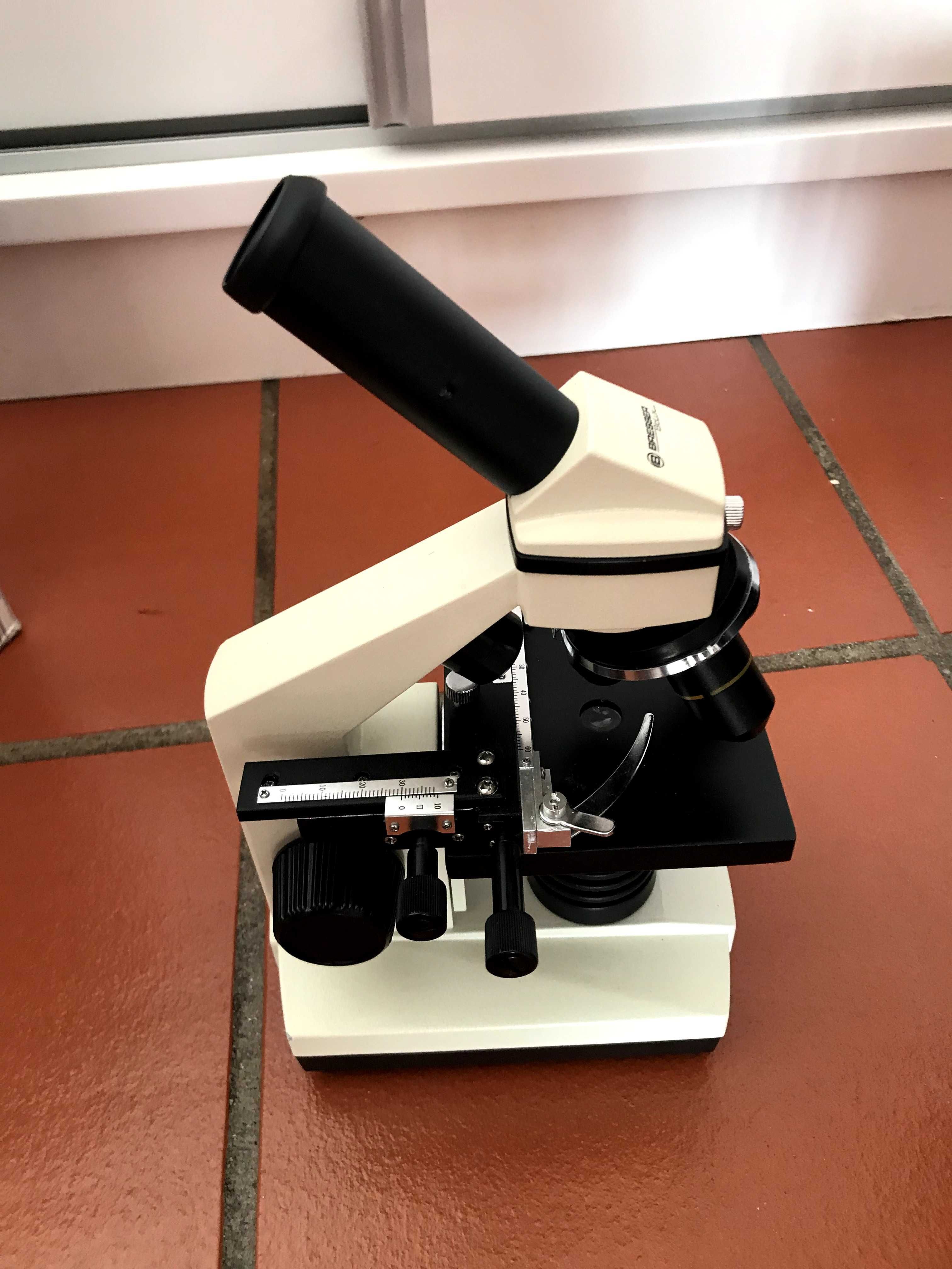 Microscópio Biolux com caixa + Kit de investigação + Bolsa