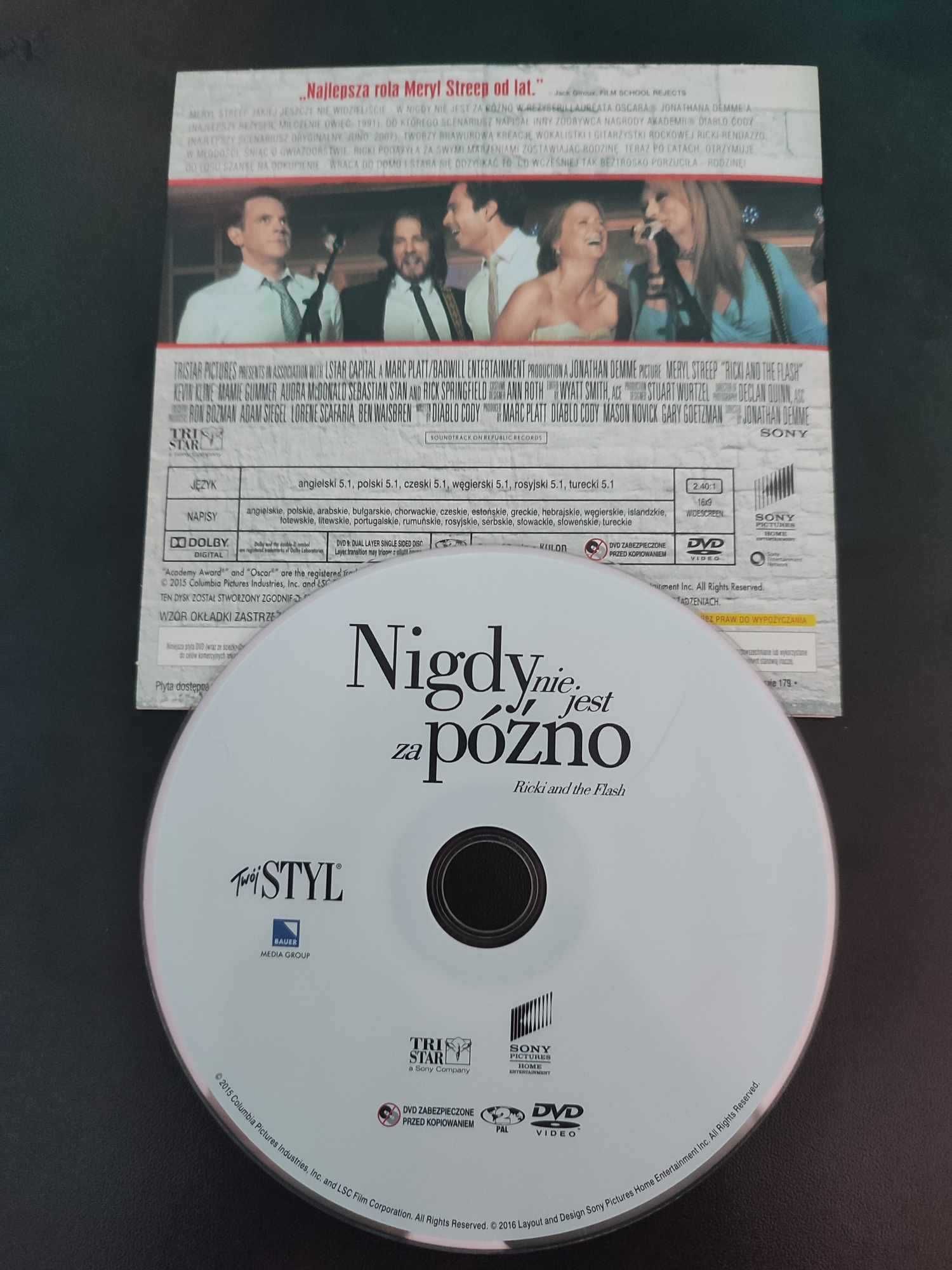 Film DVD Nigdy nie jest za późno