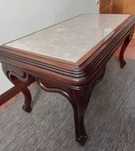 Mesa de Madeira e Mármore