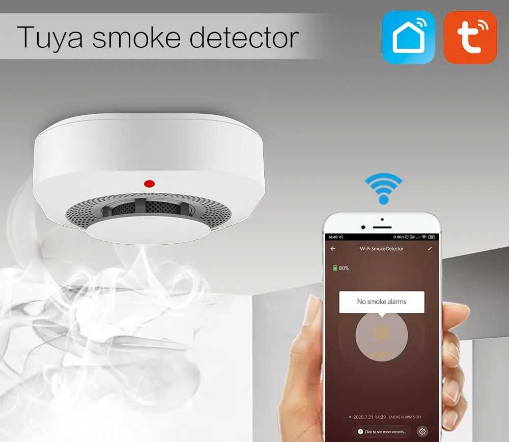 Alarme Tuya Casa GSM/WiFi Sem Fios Câmara Android/iOS PT (NOVO)