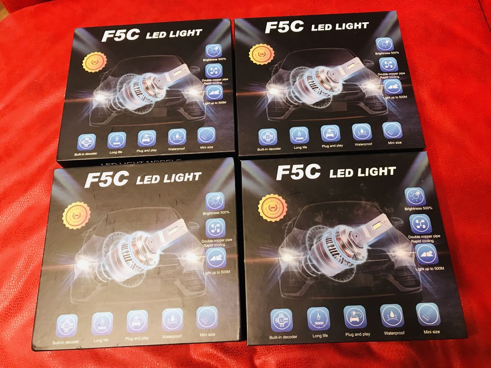 F5C  LED H11  Самые яркие  автолампы 60W