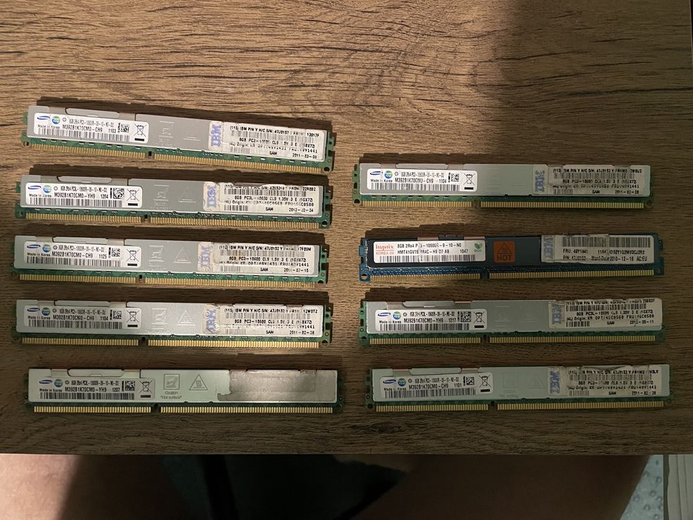 Pamiec RAM DDR3 ECC 8GB 2Rx4 10600 PC3 do serwera