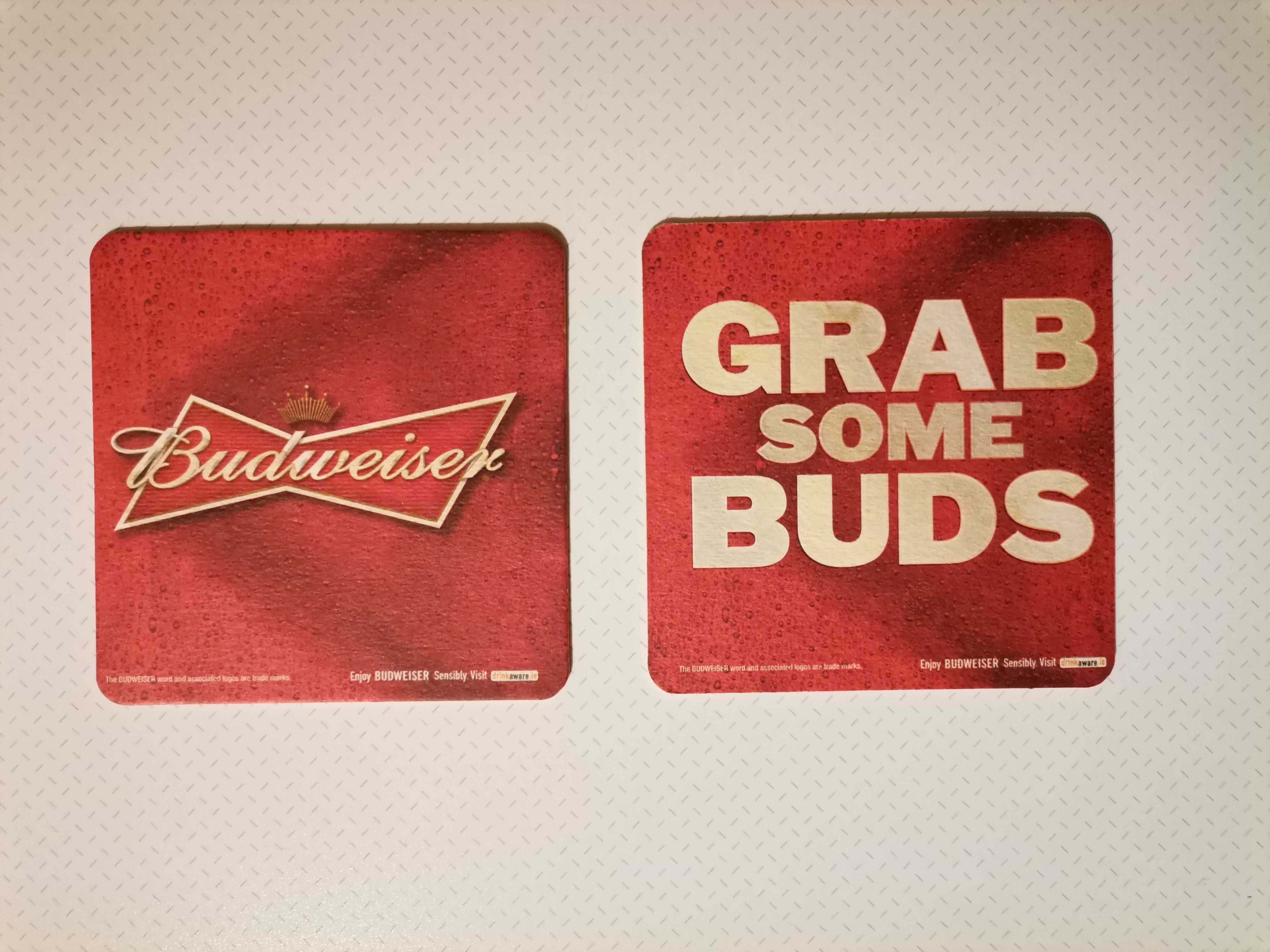 Bases para copos - Heineken, Budweiser, Beck's, Carling, Hop House