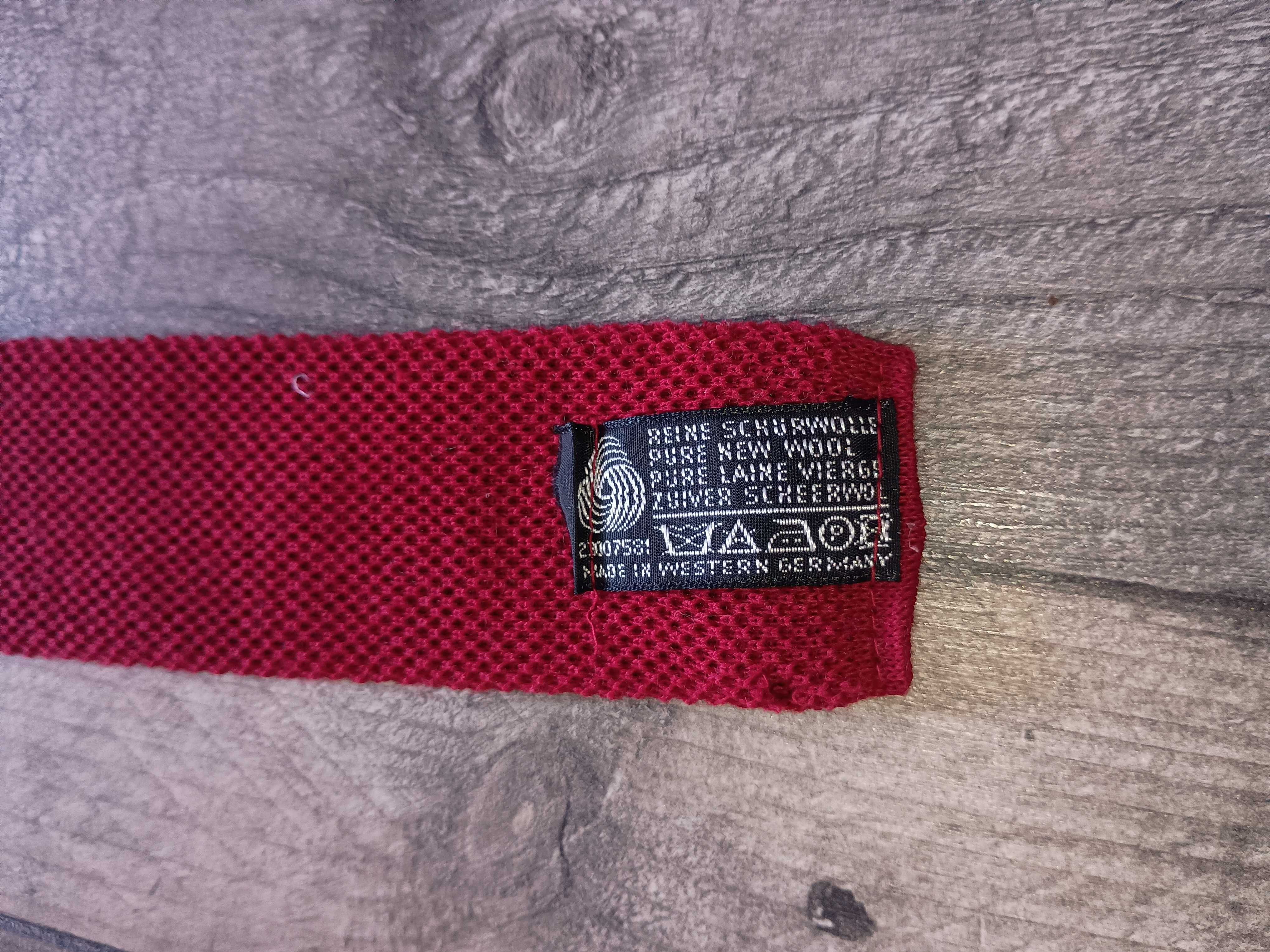 Krawat męski Knit 100% wełna