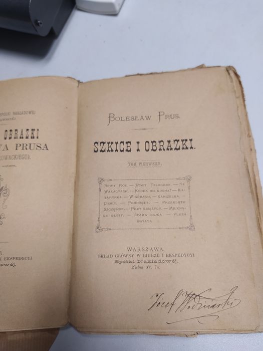 Bolesław Prus szkice i obrazki 1885