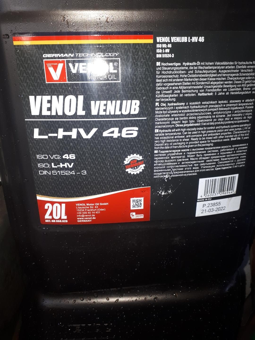 Olej hydrauliczny L-HV46
