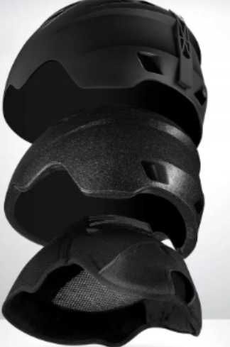 Kask Narciarski z Wizjerem i Goglami ODOLAND Czarny 57-59cm Roz. M