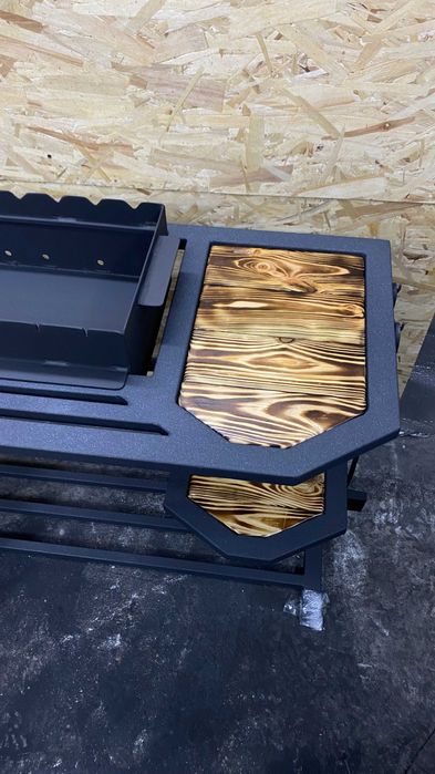 Мангал 3мм з дровником і полицями | Професійна якість