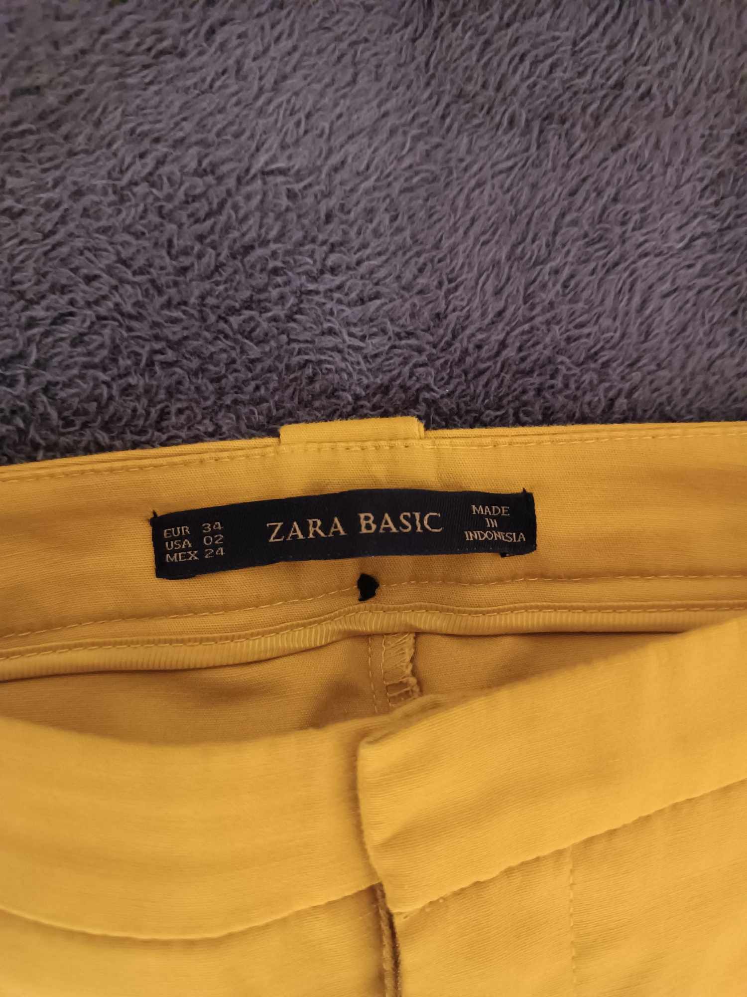 żółte spodnie damskie