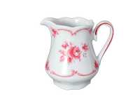 winterling porcelanowy mlecznik różowe kwiaty