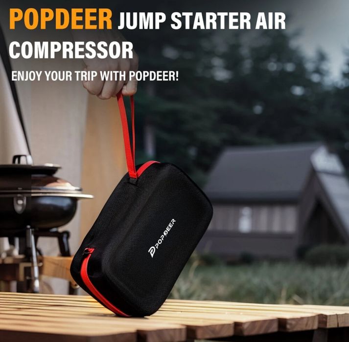 Booster bateria Popdeer Pd-JA3 5000A Diesel 8L Compressor 150psi NOVO