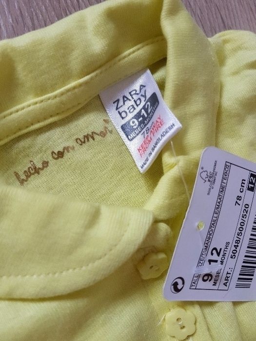 Zara - Nowe 2 Koszulki - 74 + czerwona czapeczka