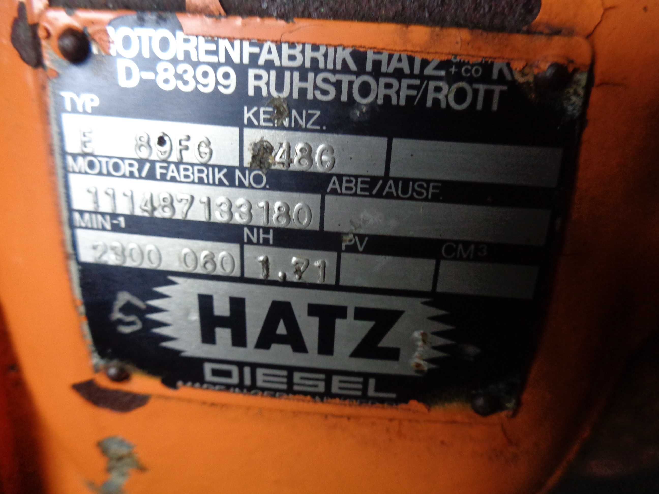 Silnik HATZ  E89FG Diesel