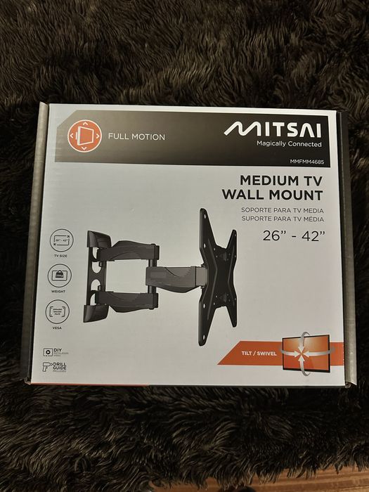 Suporte TV parede flexivel Mitsai 26” - 42”