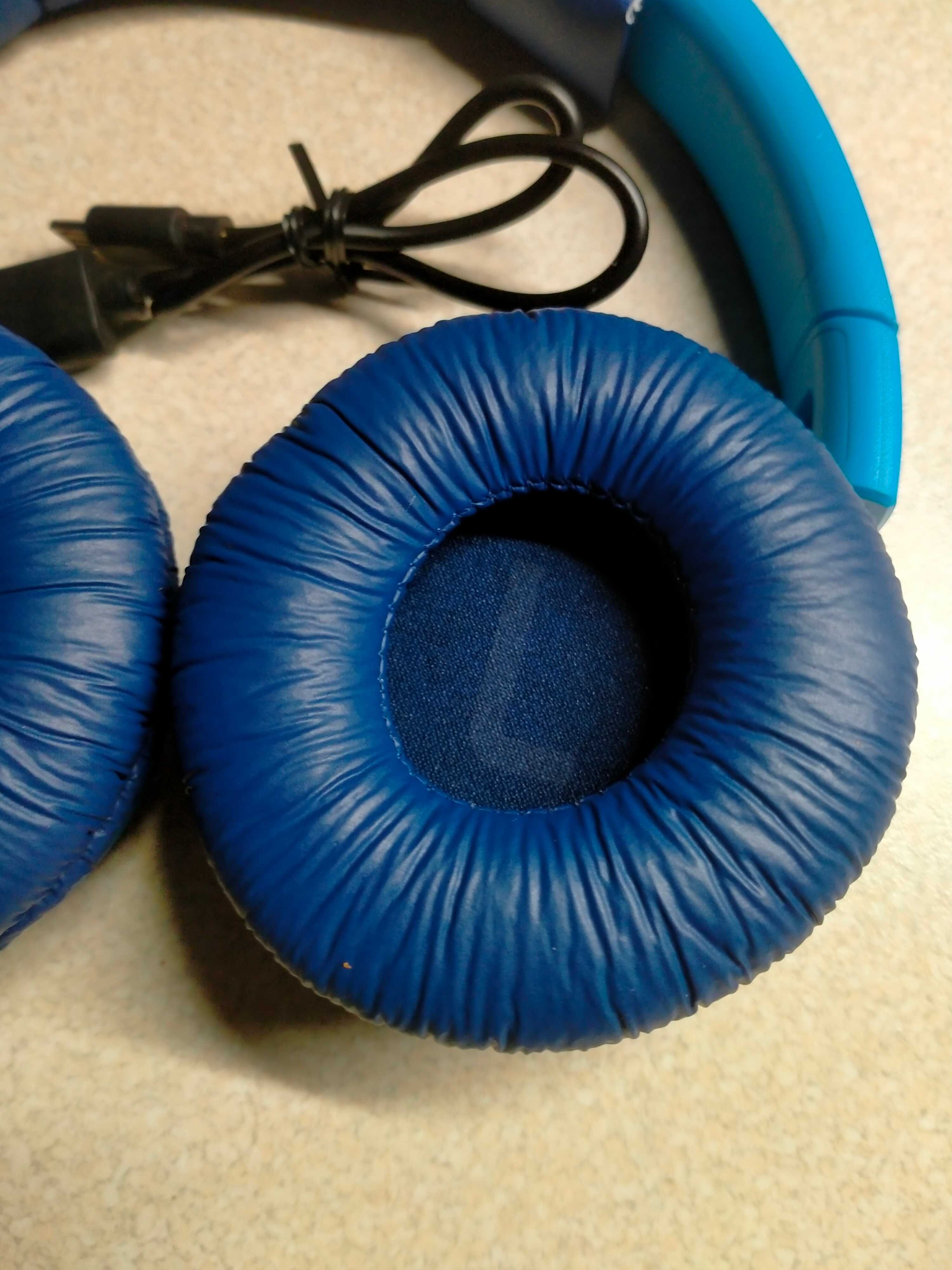 Słuchawki bezprzewodowe  nauszne JBL JR300BT Niebieskie