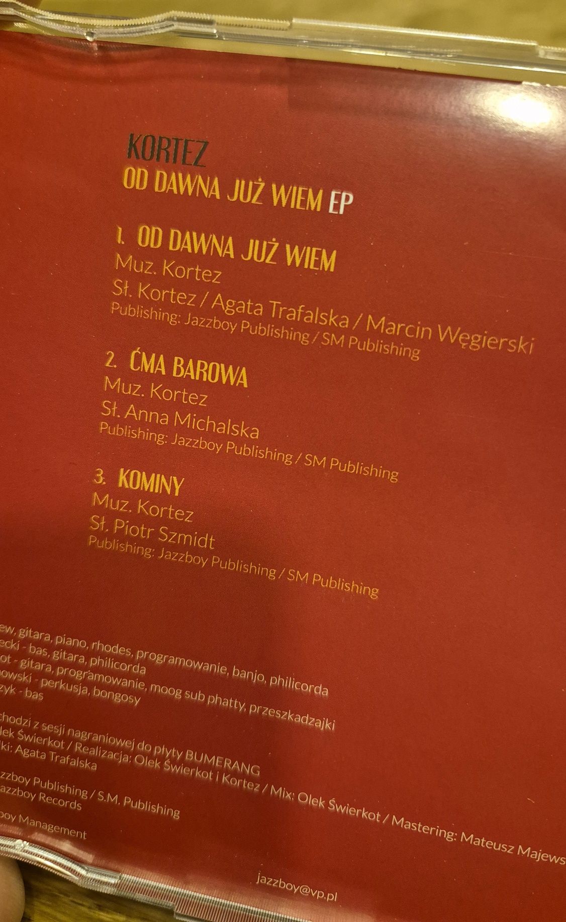 Kortez - Od dawna już wiem EP CD Singiel Nowy