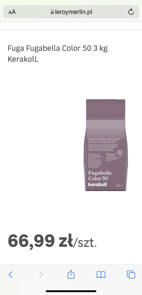 Fuga Kerakoll Fugabella Color 50