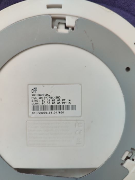 Точка доступу Wi-Fi Mikrotik cAP (RBcAP2nD)