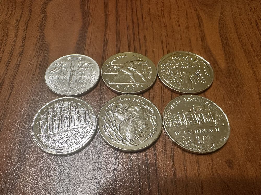 Monety 2 zł z 1995r - 6szt (komplet) KOPIA