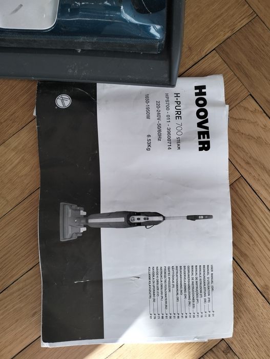 Odkurzacz parowy HOOVER H-PURE 700 (używany)