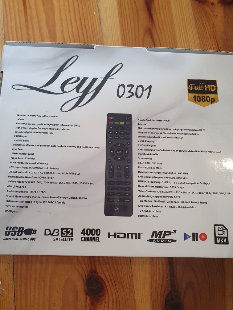 Dekoder telewizji naziemnej Leyf 0301