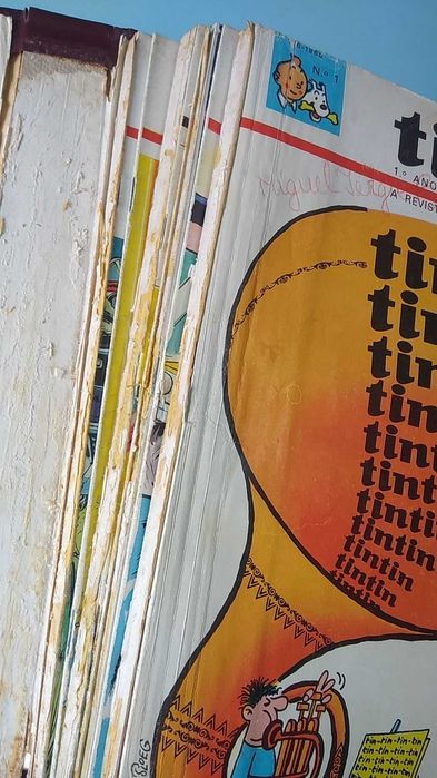 TINTIN - 1º ano COMPLETO - Volumes 1 e 2 - Encadernação editorial