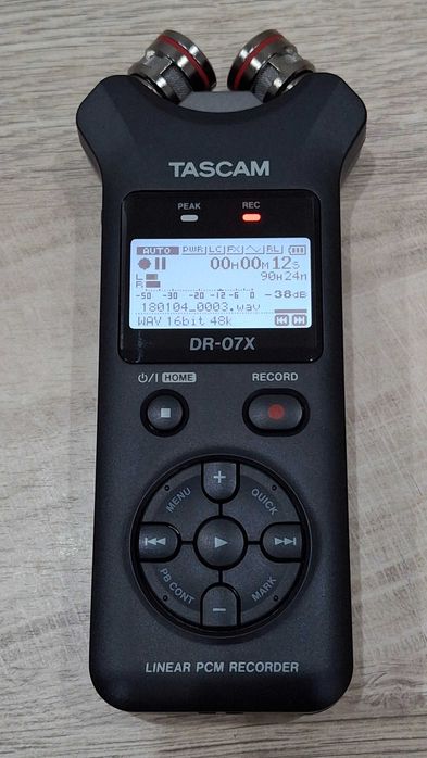 Tascam DR-07X Cyfrowy Rejestrator  Dźwięku, Dyktafon  ( Nowy )