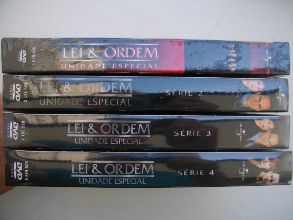 4 Séries seladas: Lei & ordem, unidade especial (1,2,3,4) em DVD